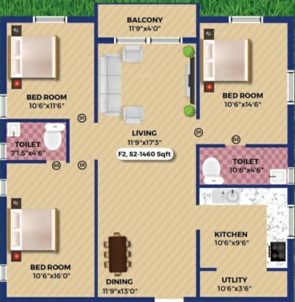  nest-korattur Floor Plan Floor Plan
