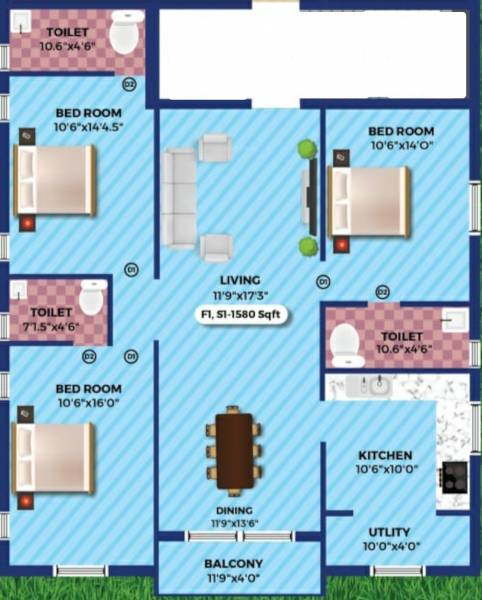  nest-korattur Floor Plan Floor Plan