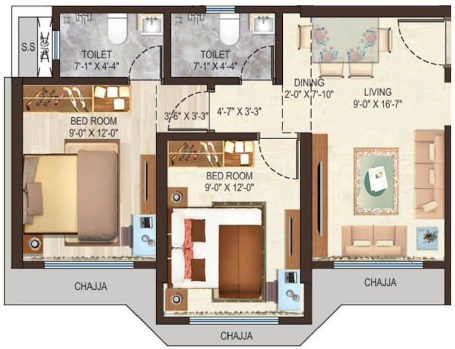  shristi residency phase 1 Floor Plan Floor Plan