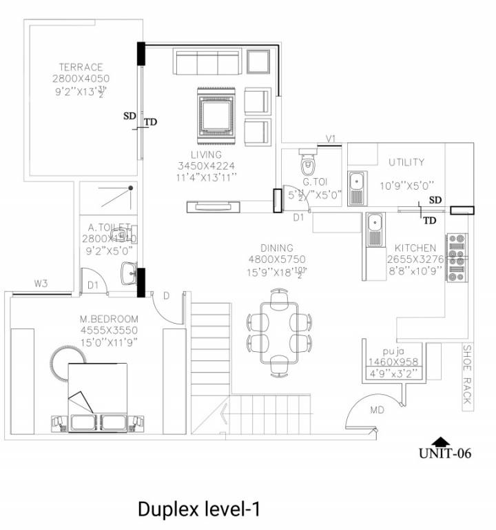  habiqo Floor Plan Lower Level Duplex Plan