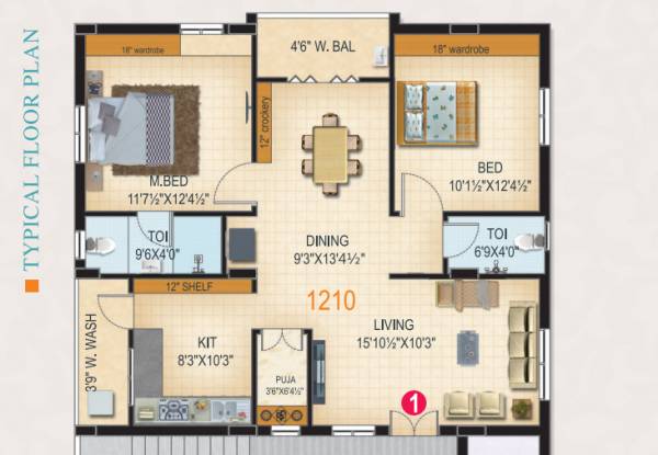  crown-block-b Floor Plan Floor Plan