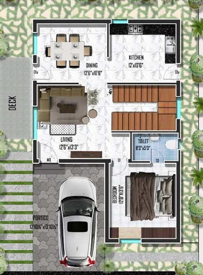  land mark 4 Floor Plan Ground Floor Plan