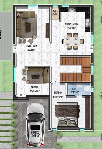  land mark 4 Floor Plan Ground Floor Plan