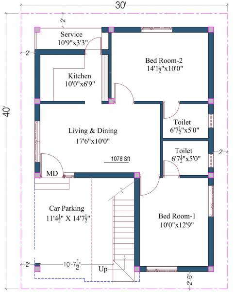  vasantham-avenue Floor Plan Ground Floor Plan