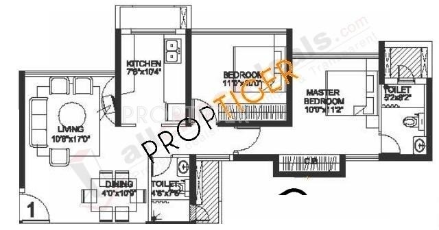 Rustomjee Urbania Athena (2BHK+2T (1,065 sq ft) 1065 sq ft) Rustomjee Urbania Athena (2BHK+2T (1,065 sq ft) 1065 sq ft)