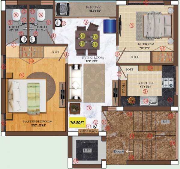  apoorvam Floor Plan Floor Plan