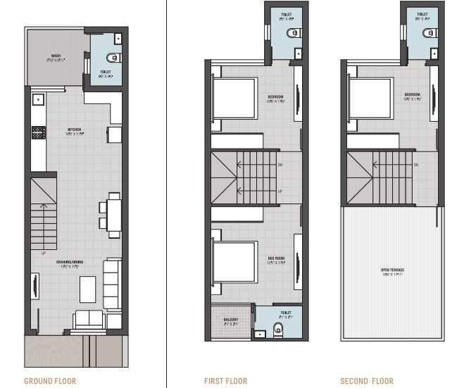  garden green bunglows Floor Plan Stilt Floor Plan