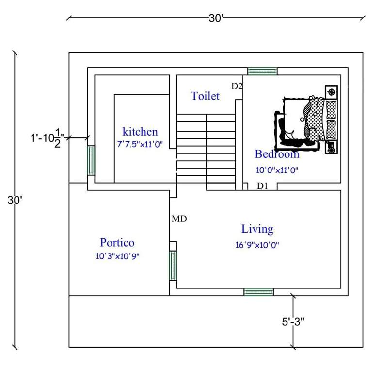  aastha nest Floor Plan Ground Floor Plan