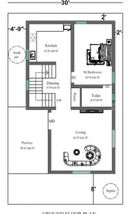  aastha nest Floor Plan Ground Floor Plan