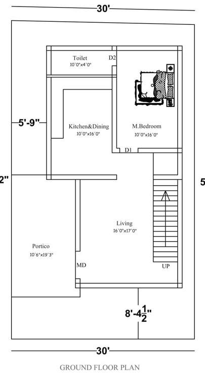  aastha nest Floor Plan Ground Floor Plan