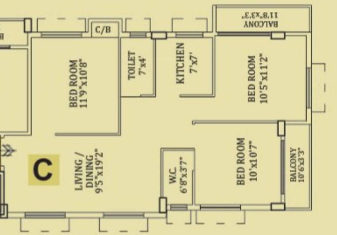  sapnil residency bonhooghly Floor Plan Floor Plan