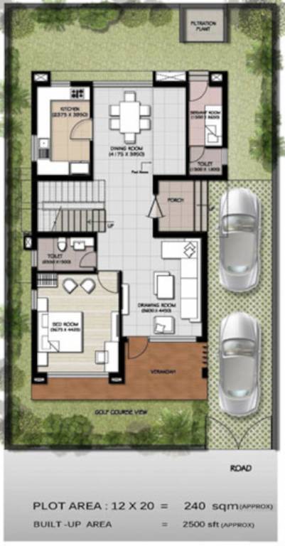  aqua golf villa Floor Plan Ground Floor Plan