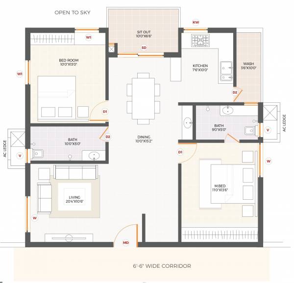  heights Floor Plan Floor Plan