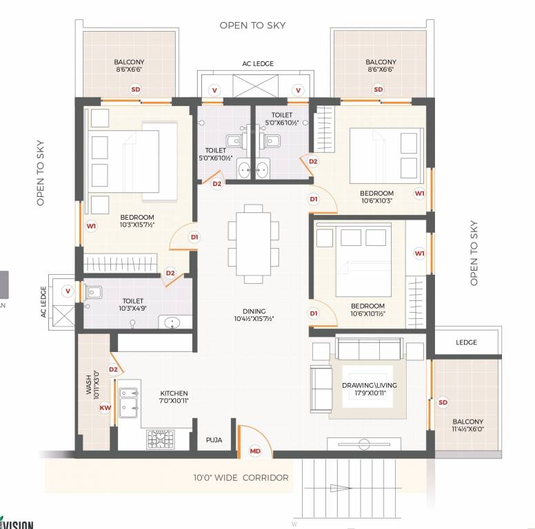  heights Floor Plan Floor Plan