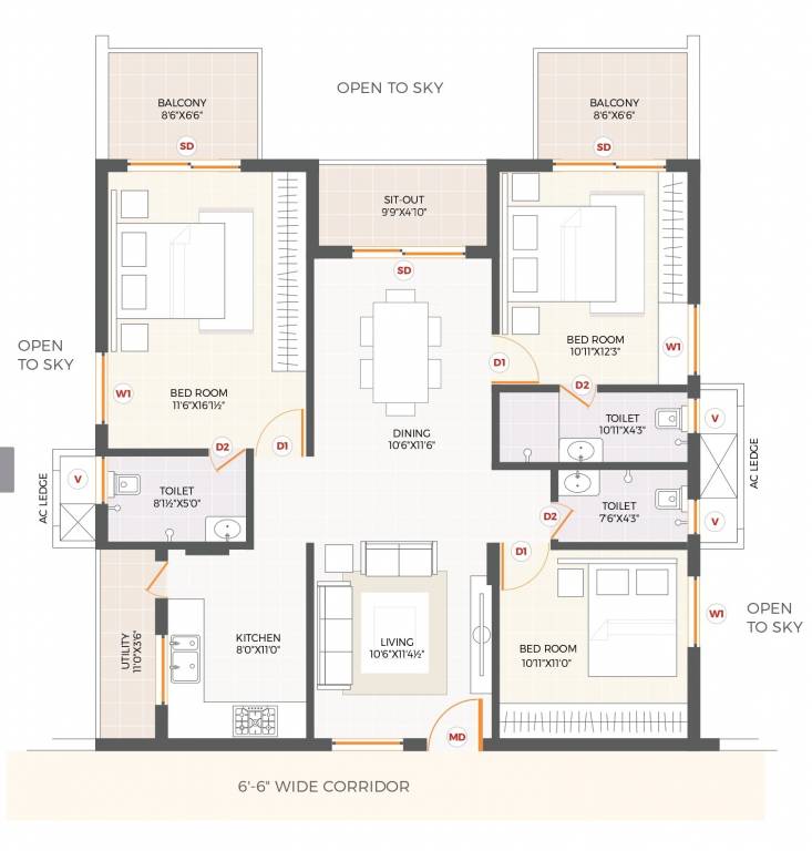  heights Floor Plan Floor Plan