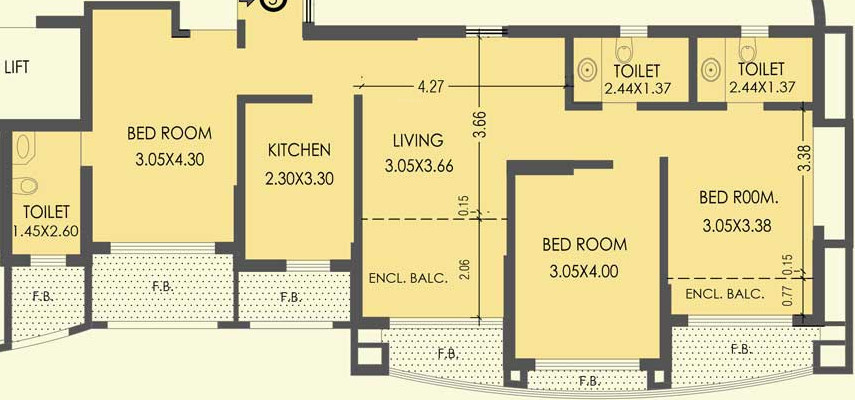 k raheja interface heights Floor Plan Floor Plan