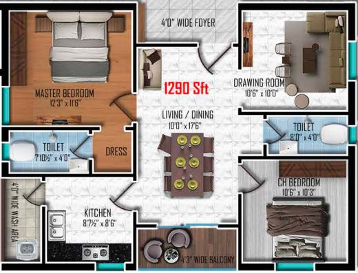  middle town Floor Plan Floor Plan