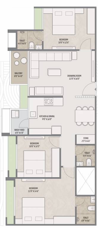 Floor Plan ambli heights Floor Plan Floor Plan