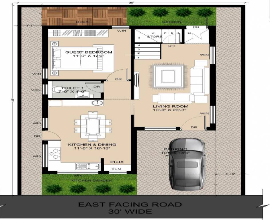  eco o2 zone villas Floor Plan Ground Floor Plan