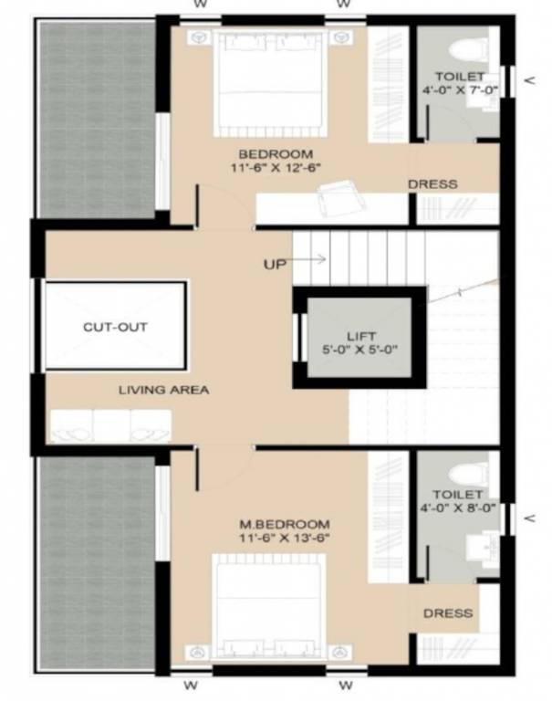  eco o2 zone villas Floor Plan First Floor Plan