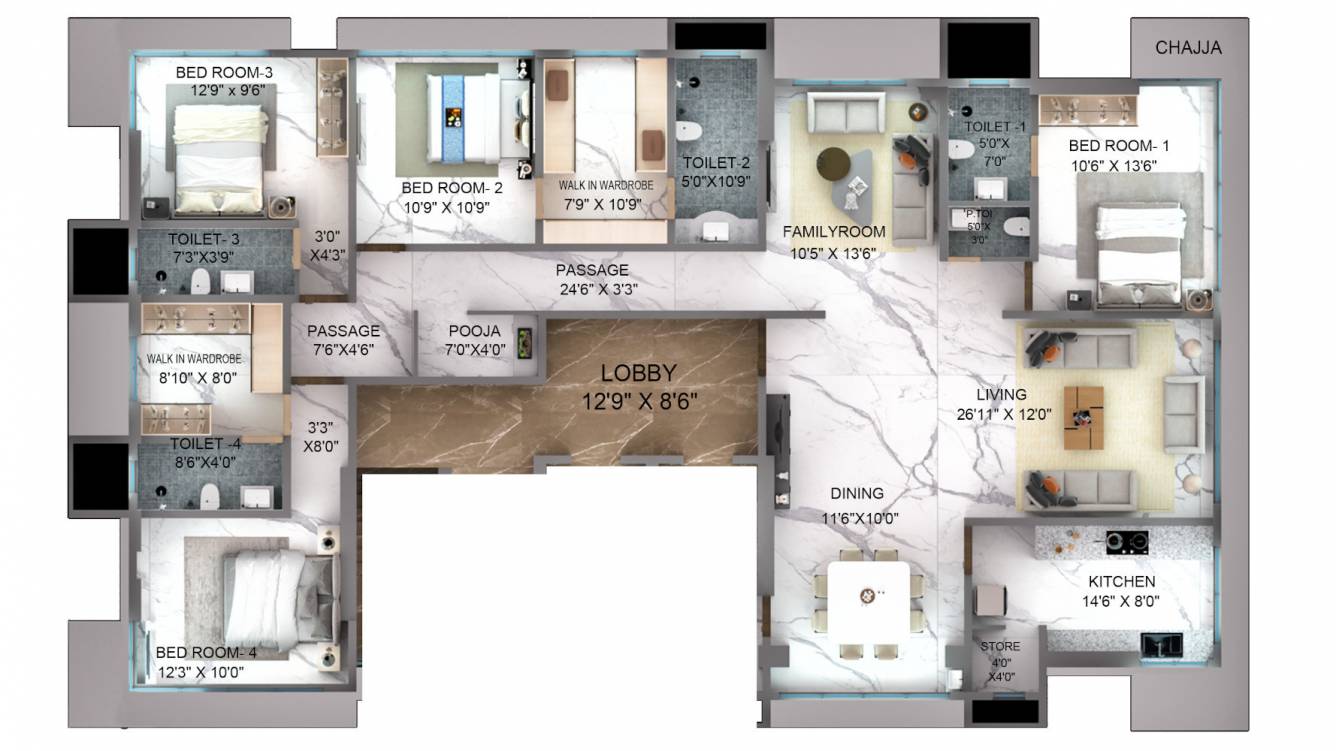 het kunj juhu Floor Plan Floor Plan