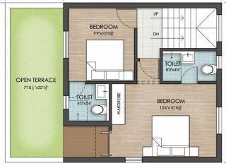 Second Floor Plan mantra-koodam Floor Plan Second Floor Plan