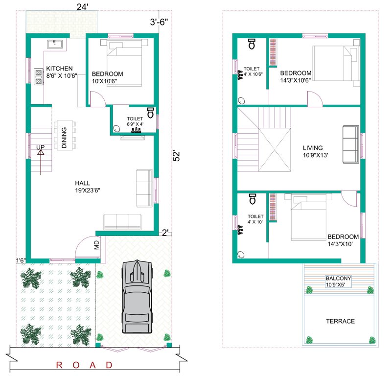  villas Floor Plan Floor Plan