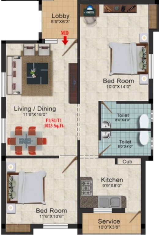  sri sai nidhi flats Floor Plan Floor Plan