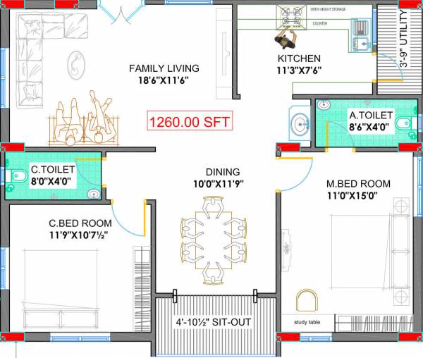  kausthubham-emrald Floor Plan Floor Plan