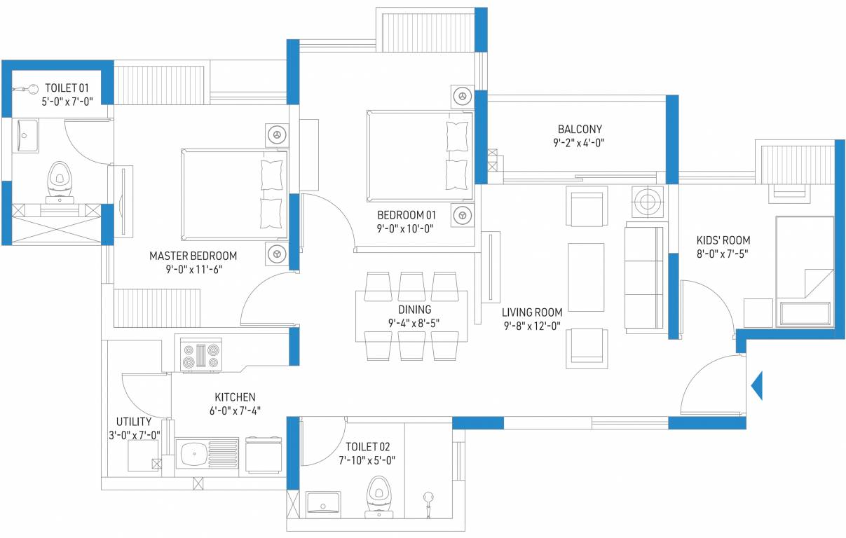  rajarhat Floor Plan Floor Plan
