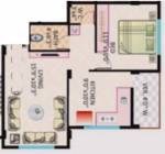 Ravindra Vakratunda Height (1BHK+1T (758 sq ft) 758 sq ft)