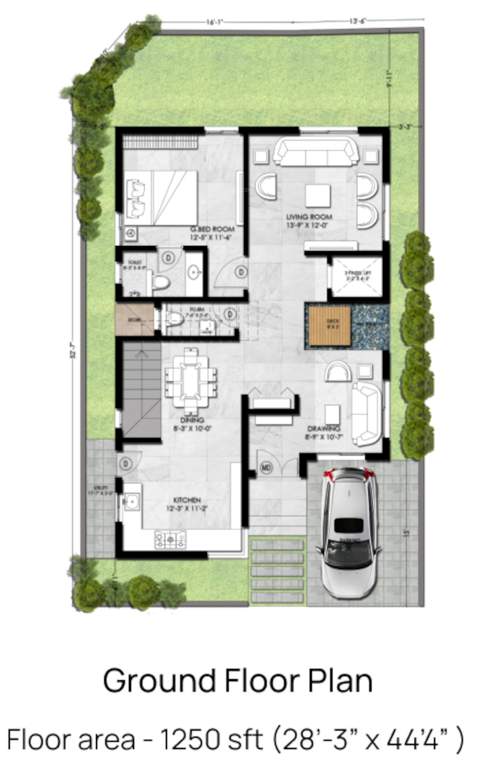  villa palazzo Floor Plan Ground Floor Plan