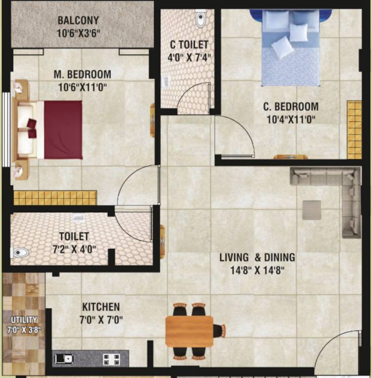  charitha enclave Floor Plan Floor Plan