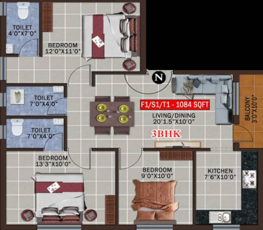  balamurugan flats Floor Plan Floor Plan