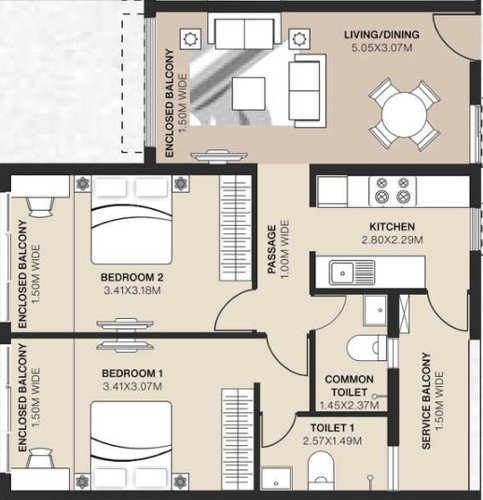  southern-creek-residences Floor Plan Floor Plan