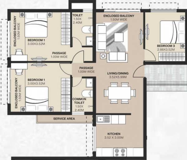  southern-creek-residences Floor Plan Floor Plan