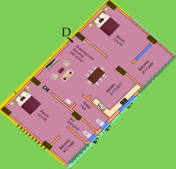  shreemoyee-apartment Floor Plan Floor Plan