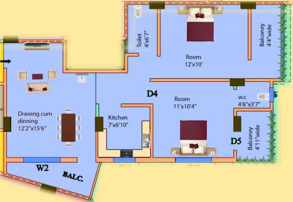  shreemoyee-apartment Floor Plan Floor Plan