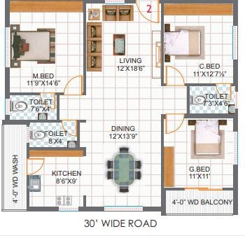  green-villa Floor Plan Floor Plan