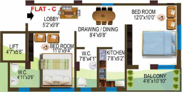  niketan-apartment Floor Plan Floor Plan
