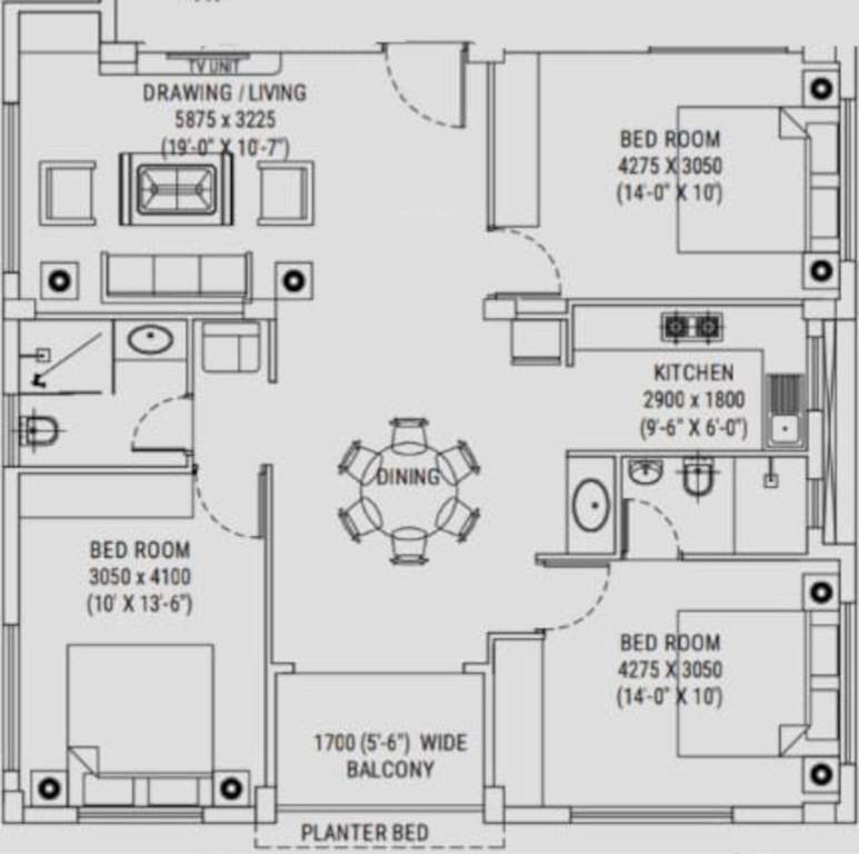  shanti dhara coopeartive society Floor Plan Floor Plan