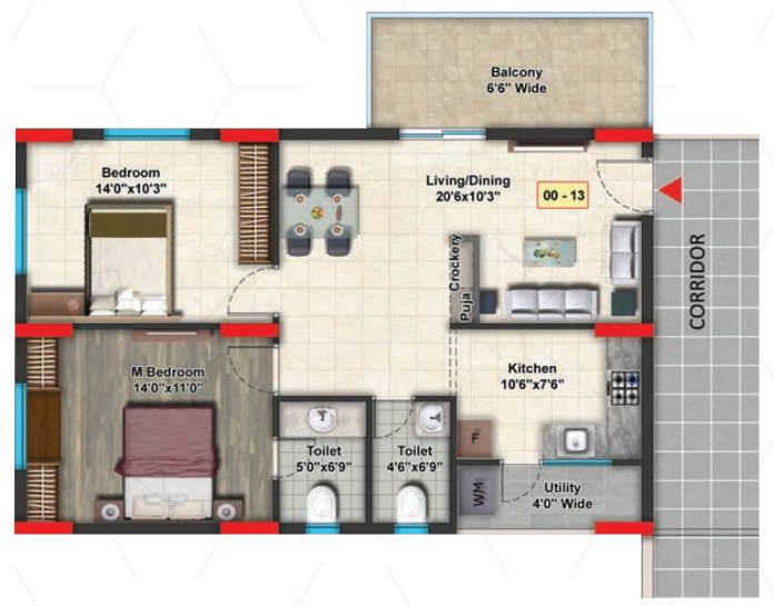 Floor Plan  golden keys mayura sriven Floor Plan Floor Plan