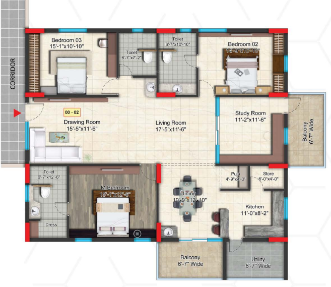 Floor Plan  golden keys mayura sriven Floor Plan Floor Plan