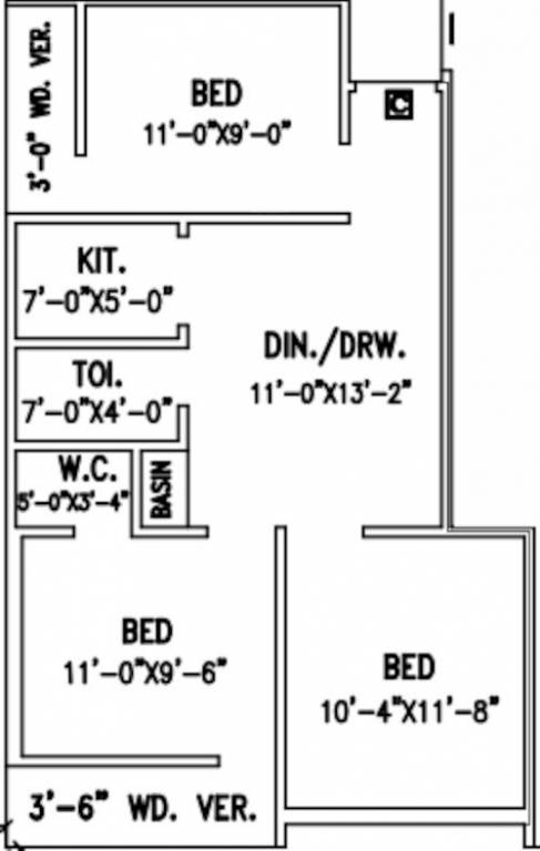  saraswati abasan ii Floor Plan Floor Plan