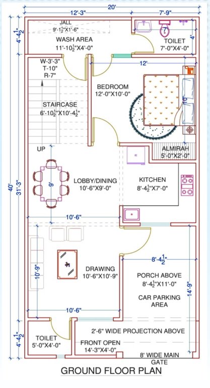 rajyog wisteria Floor Plan Ground Floor Plan