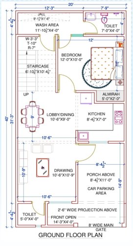 Ground Floor Plan rajyog-wisteria Floor Plan Ground Floor Plan