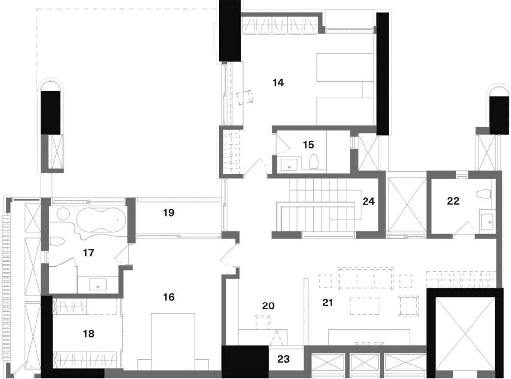  pursuit of a radical rhapsody tower 8 Floor Plan Upper Level Duplex Plan