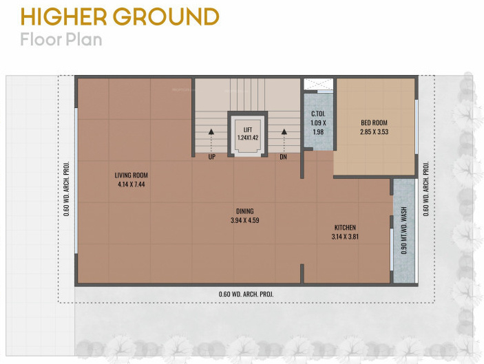 bungalows Floor Plan Ground Floor Plan