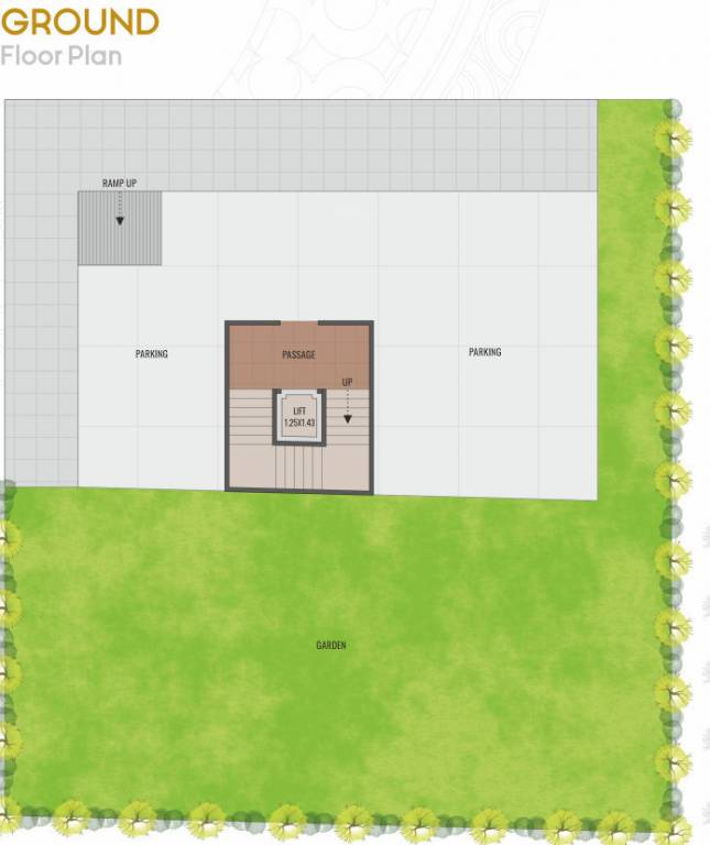  bungalows Floor Plan Ground Floor Plan