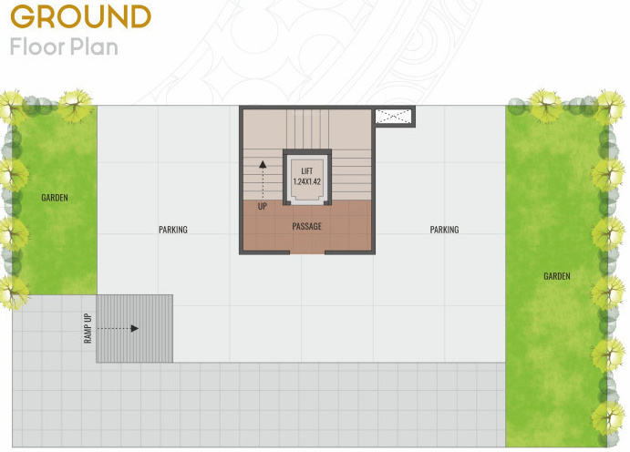  bungalows Floor Plan Ground Floor Plan